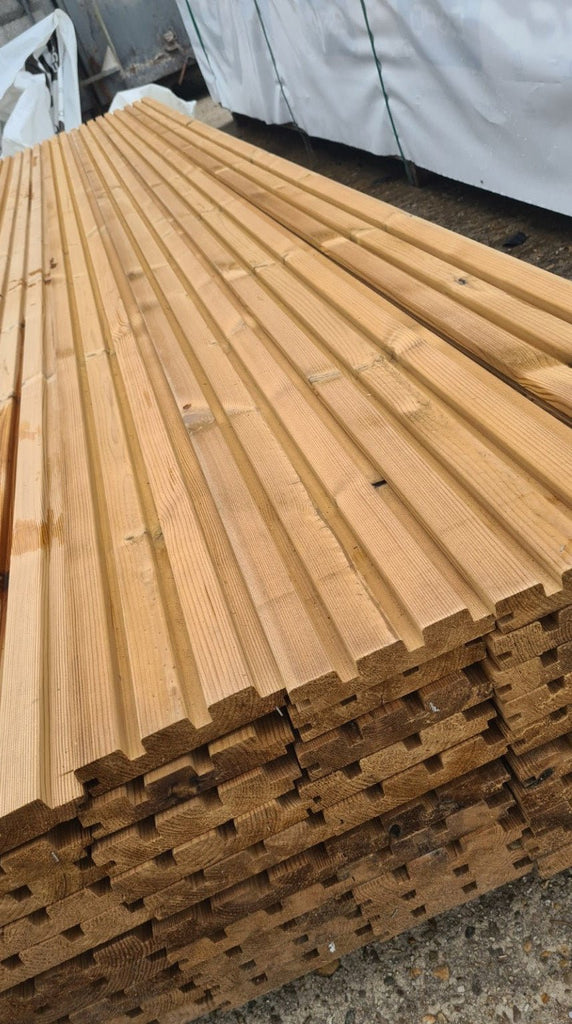 Pack d'essai Thermowood Sapin Profil triple bloc 26 mm